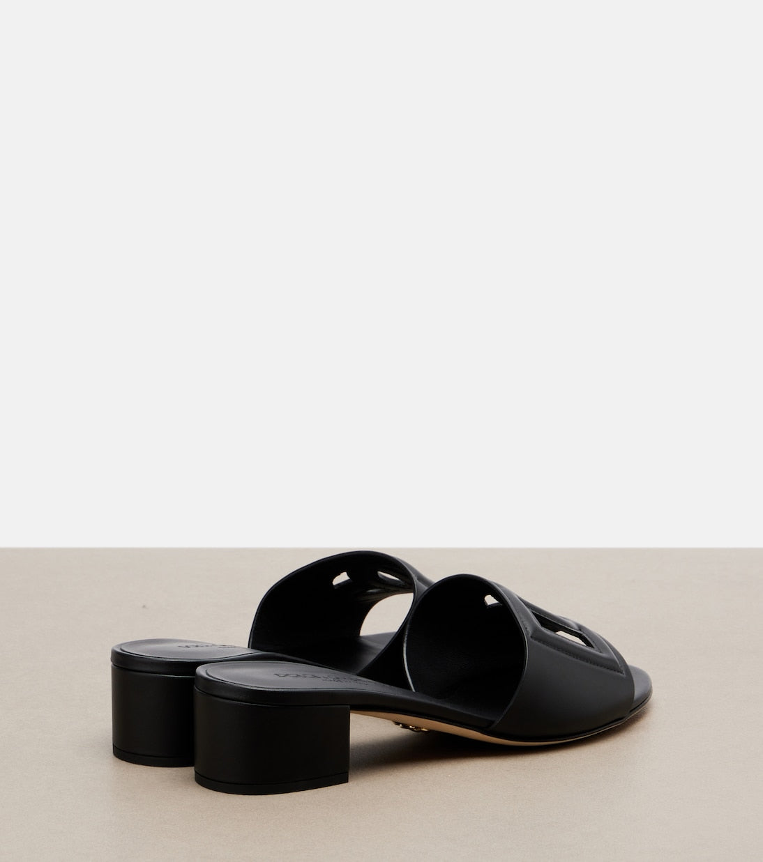 Dolce&Gabbana - DG leather mules