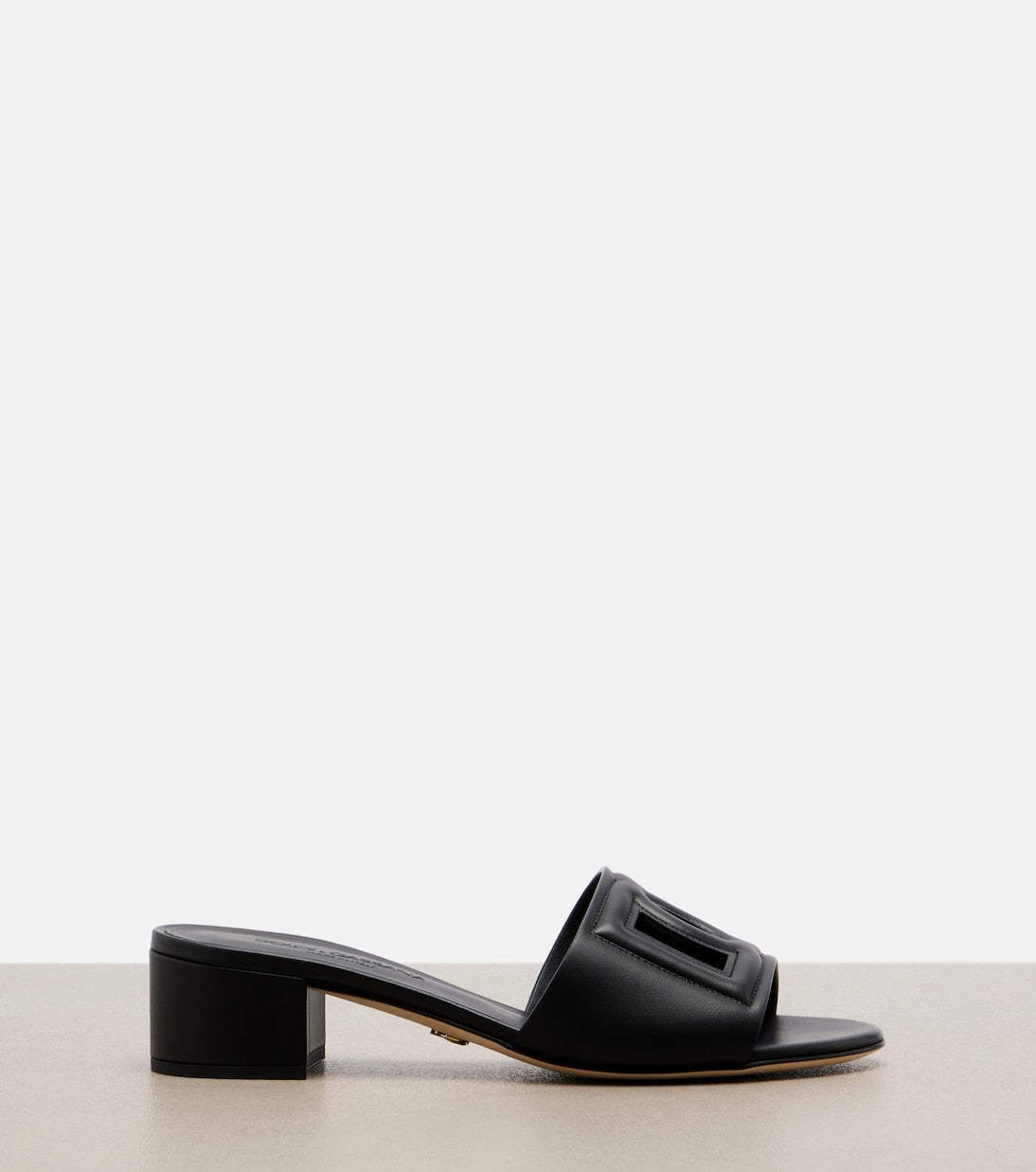Dolce&Gabbana - DG leather mules