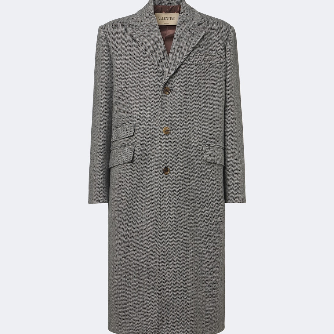 Valentino Garavani - Herringbone virgin wool coat