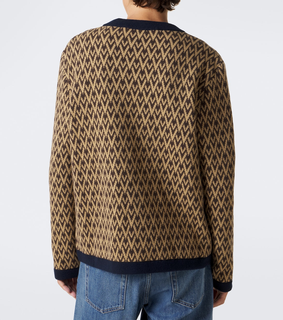Valentino Garavani - Toute La V jacquard virgin wool cardigan