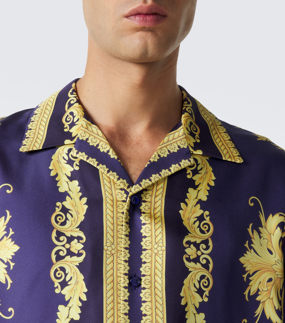 Versace - Barocco silk twill shirt