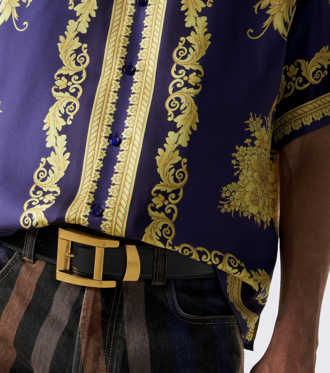 Versace - Barocco silk twill shirt