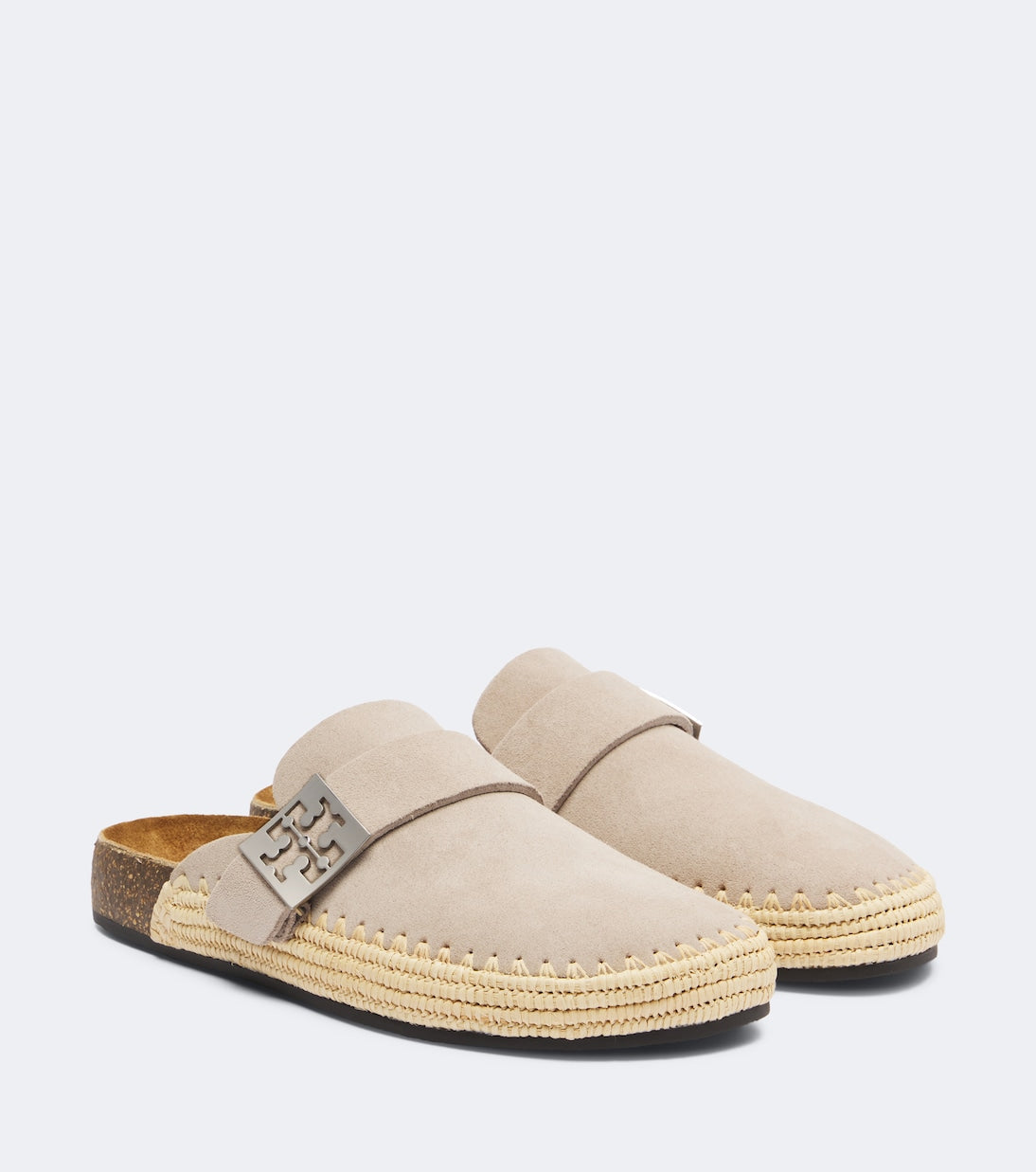 Tory Burch - Mellow woven suede clogs