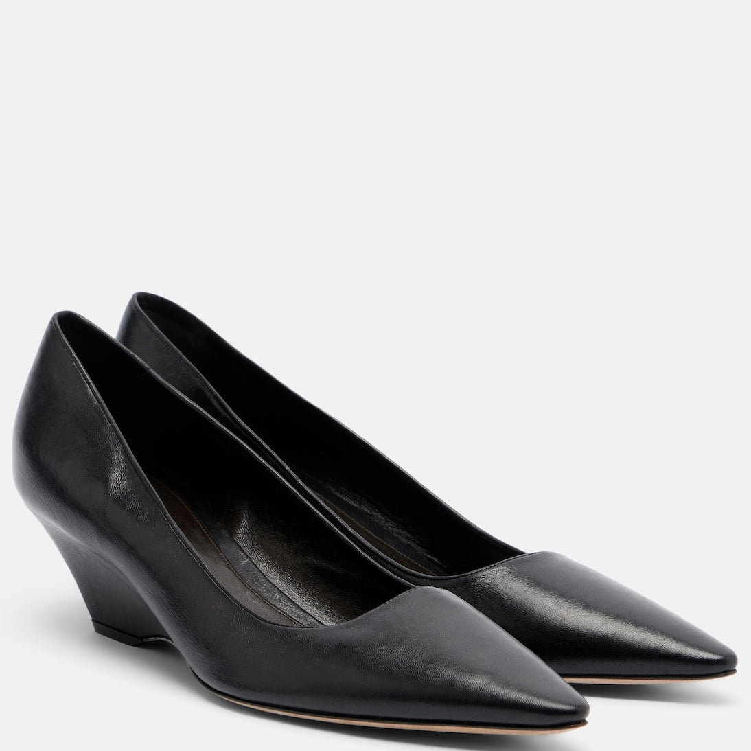 The Row - Liisa leather wedges