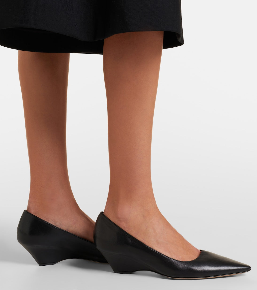 The Row - Liisa leather wedges