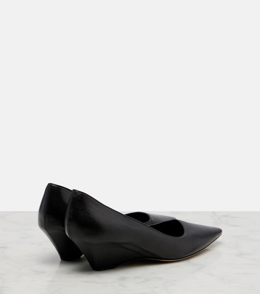 The Row - Liisa leather wedges