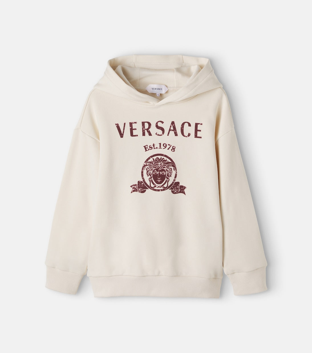 Versace Kids - Medusa printed cotton jersey hoodie