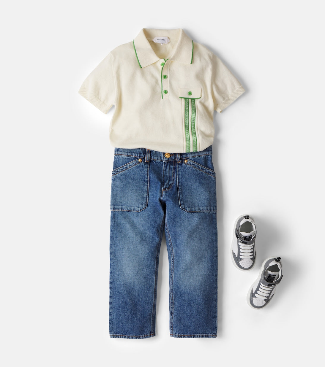 Versace Kids - Faded jeans