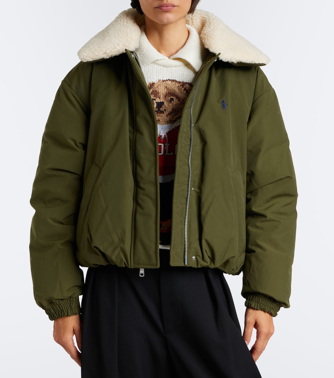 Polo Ralph Lauren - Teddy-trimmed technical down jacket
