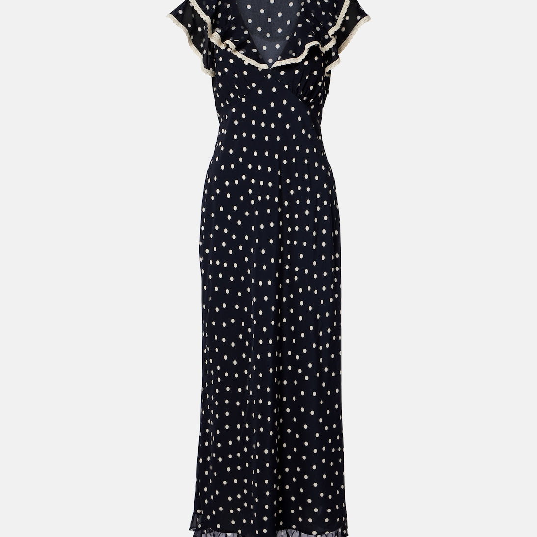 Rixo - Bethea polka-dot crêpe de chine midi dress