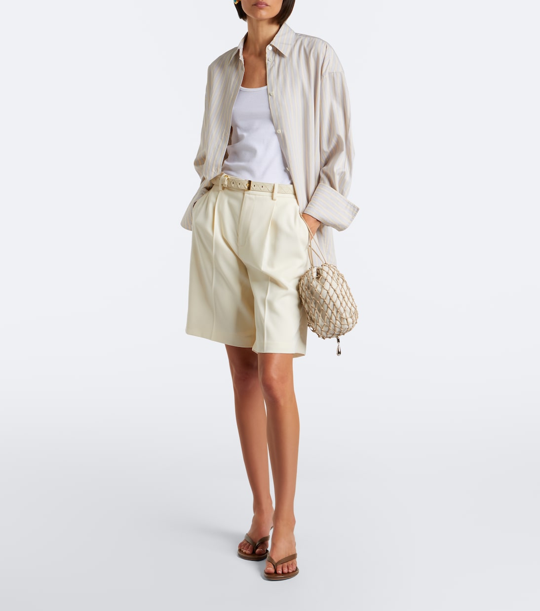 Savette - Macramé Small leather pouch