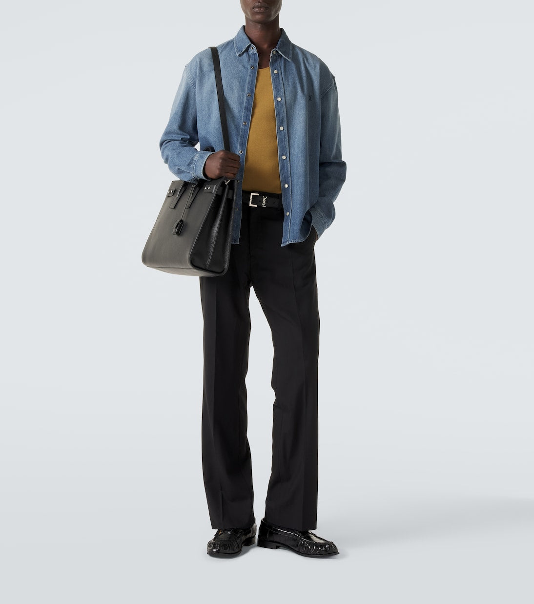 Saint Laurent - Sac De Jour Large leather top-handle bag