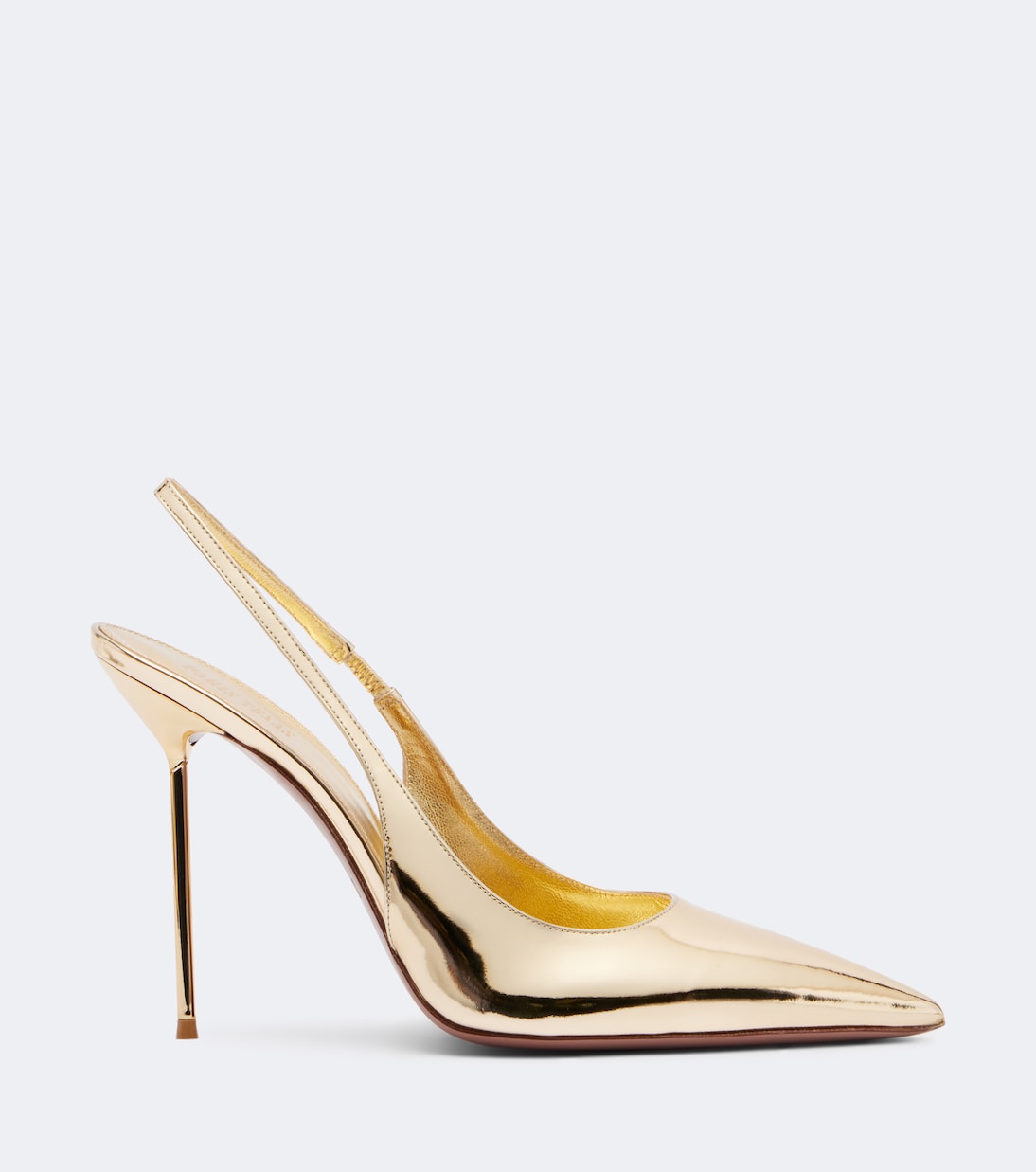 Paris Texas - Lidia metallic leather slingback pumps