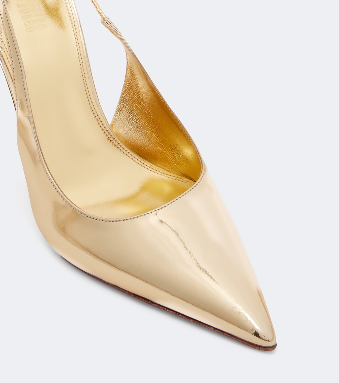 Paris Texas - Lidia metallic leather slingback pumps