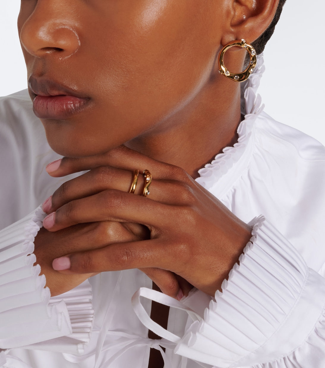 Dries Van Noten - Embellished stud earrings