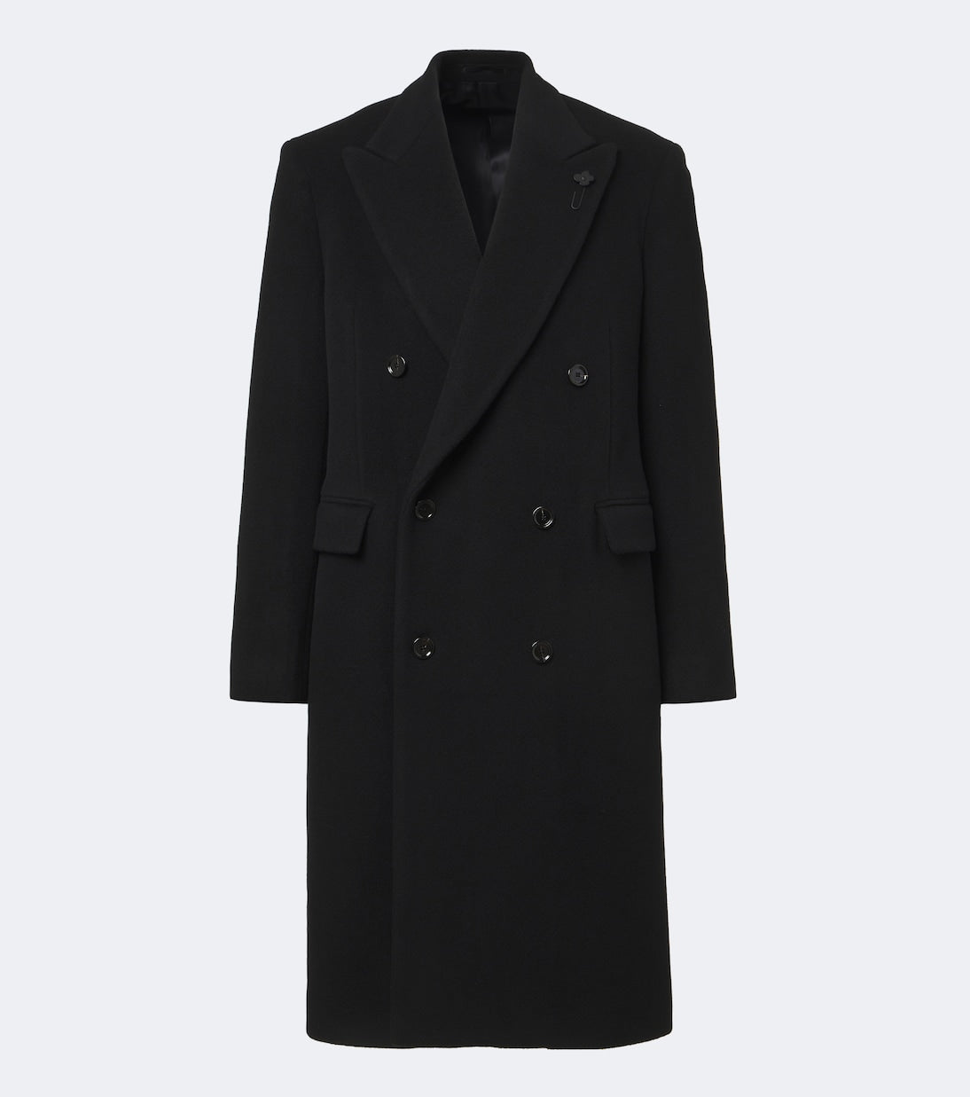 Lardini - Double-breasted virgin wool coat