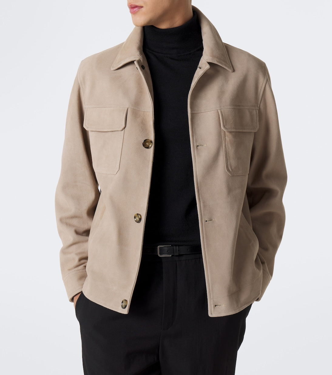 Lardini - Suede blouson jacket