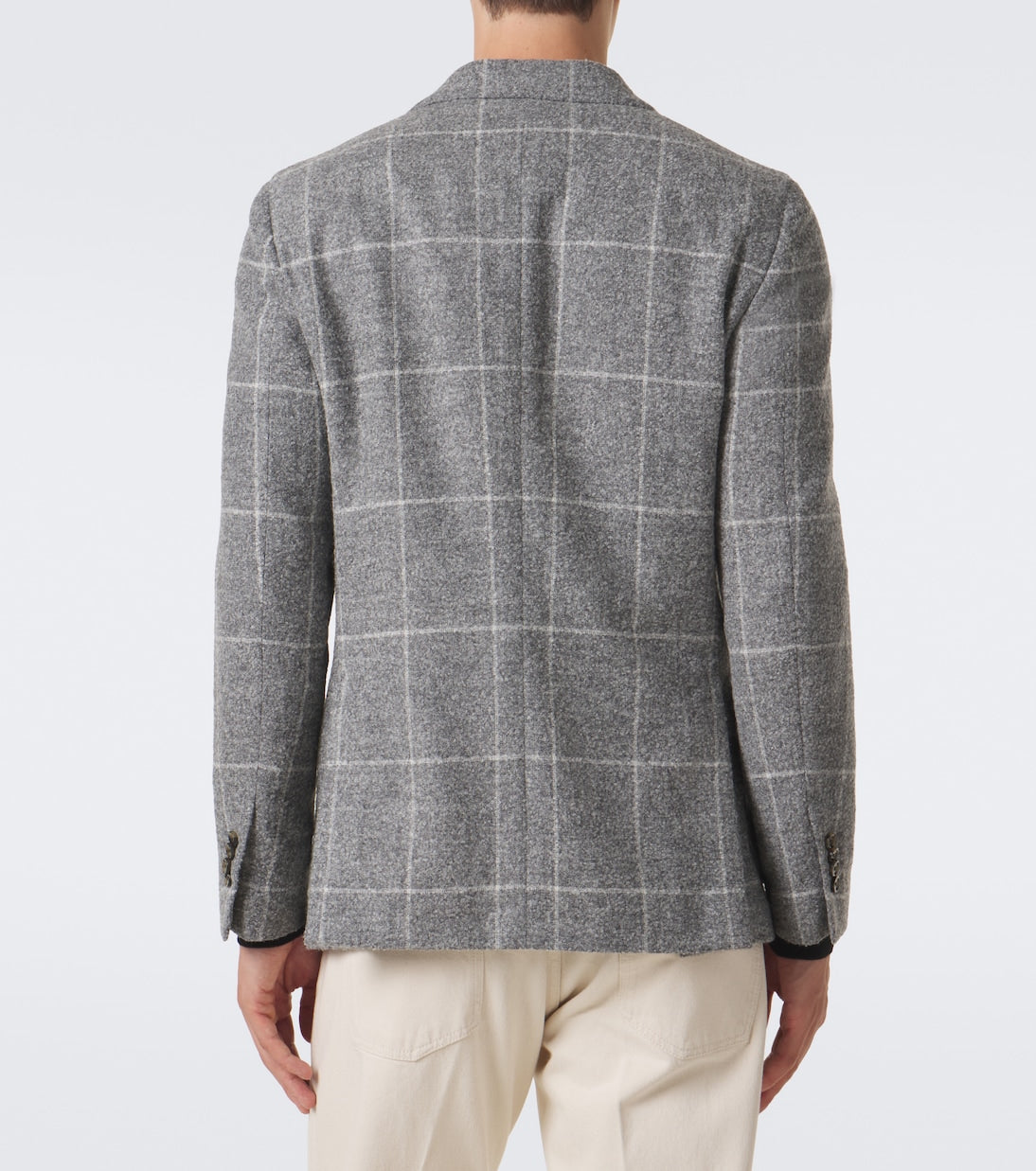 Lardini - Checked alpaca and wool-blend blazer