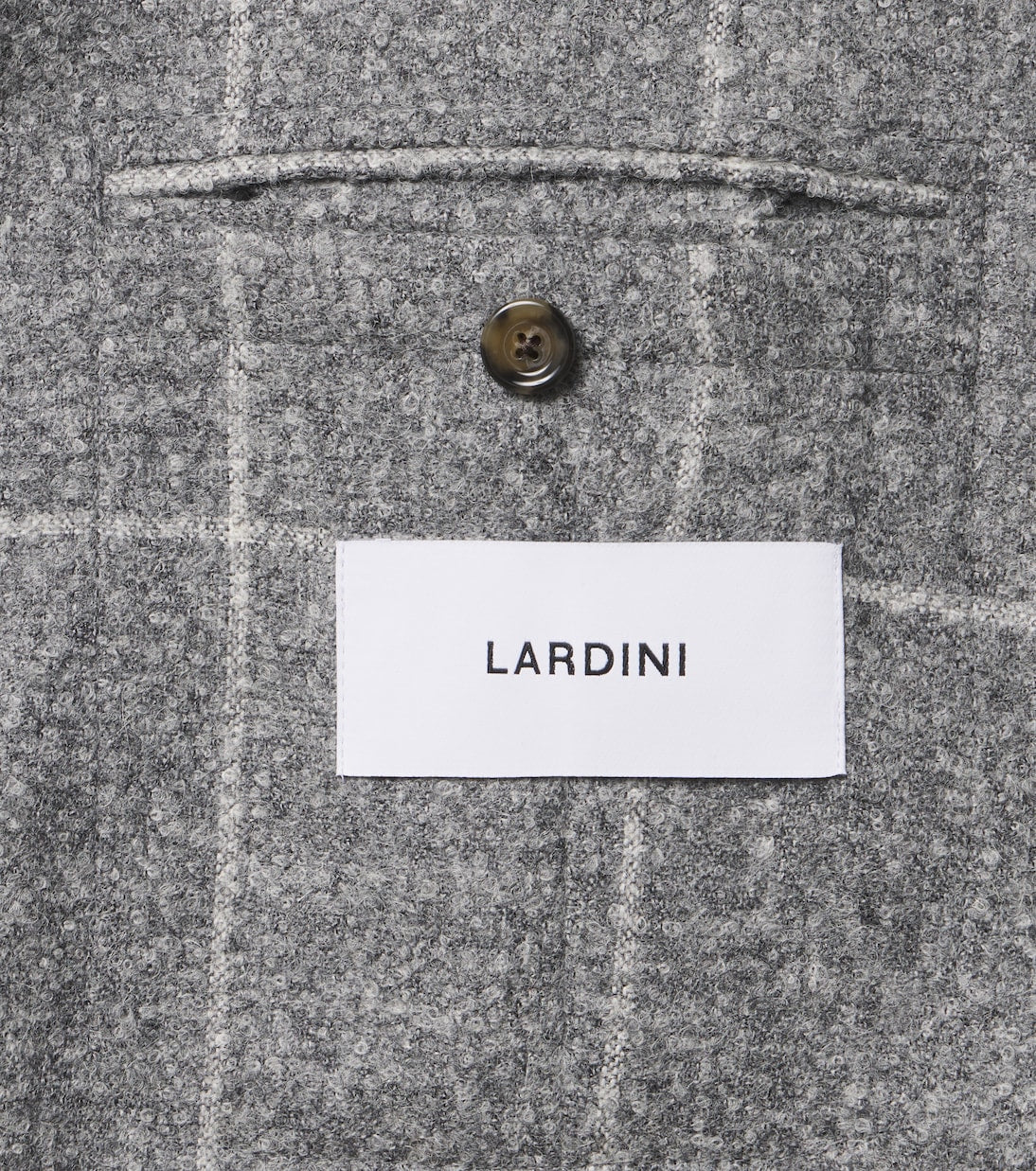 Lardini - Checked alpaca and wool-blend blazer