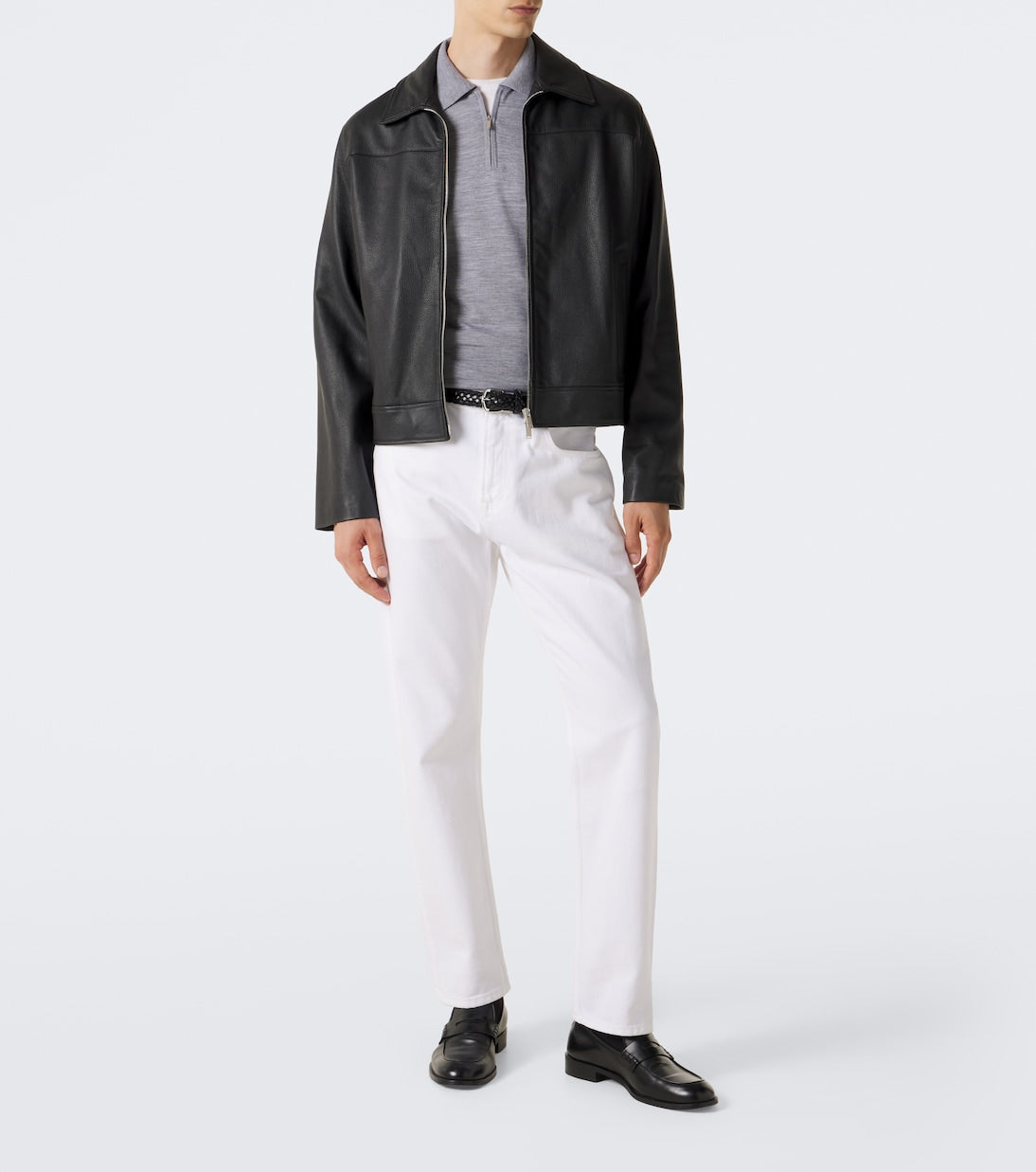Lardini - Wool, silk, and cashmere polo sweater