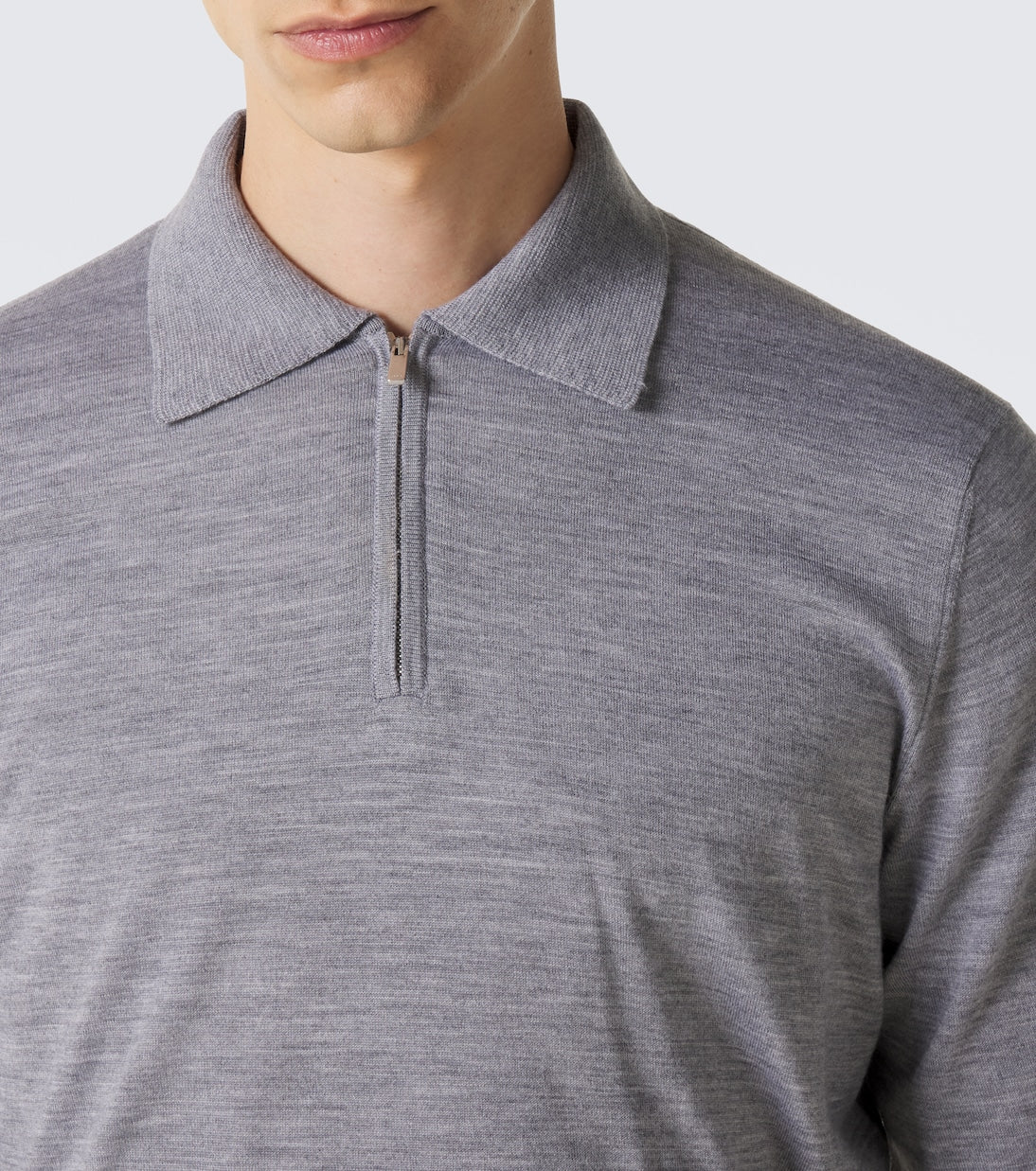 Lardini - Wool, silk, and cashmere polo sweater
