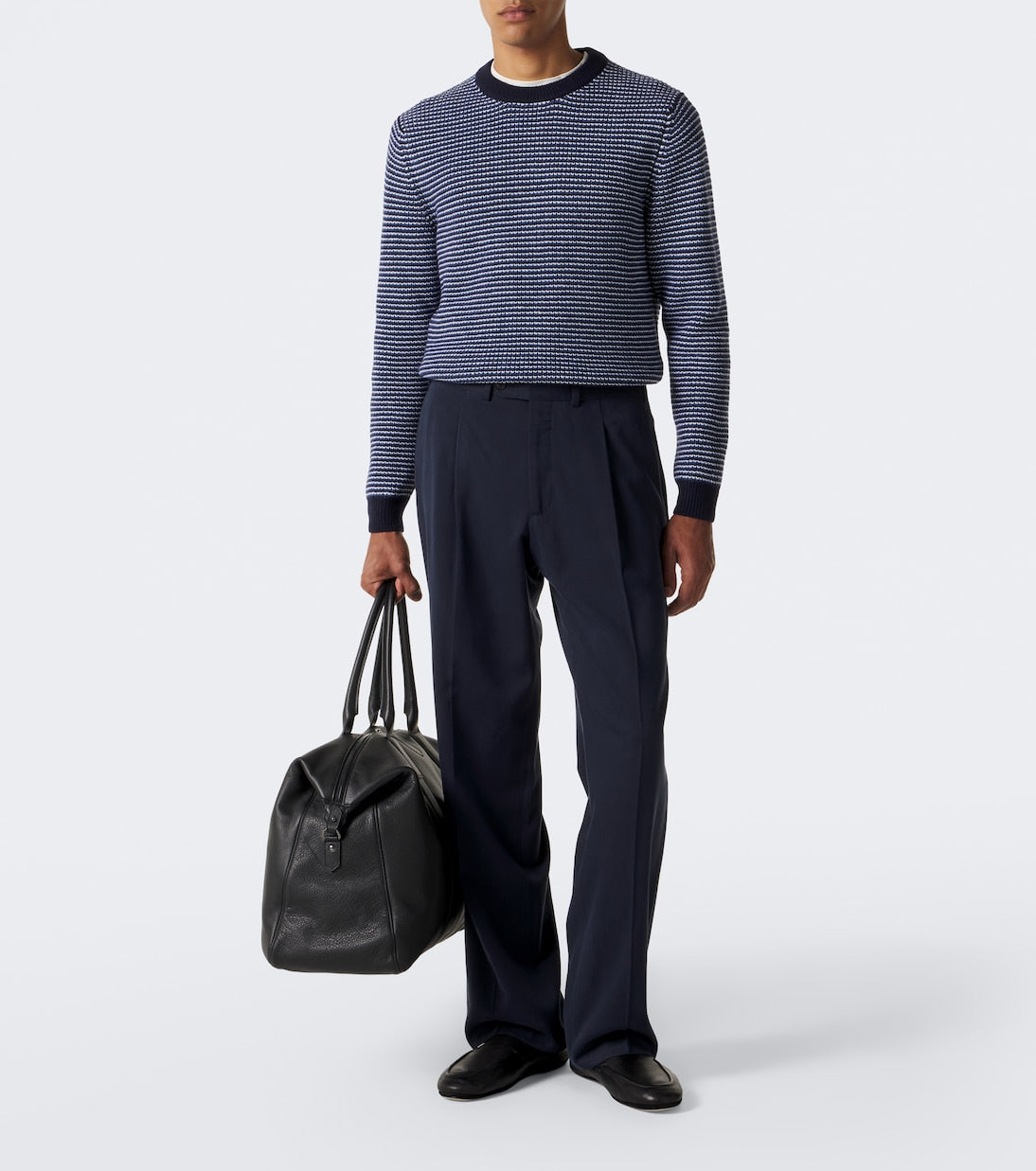 Lardini - Striped wool and cashmere sweater