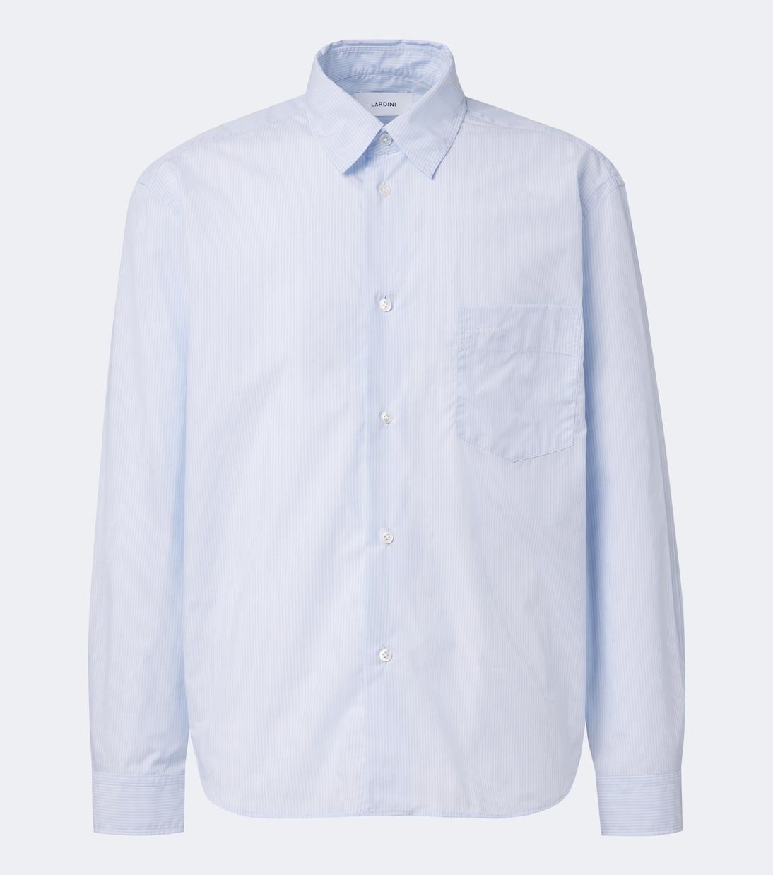 Lardini - Striped cotton poplin shirt