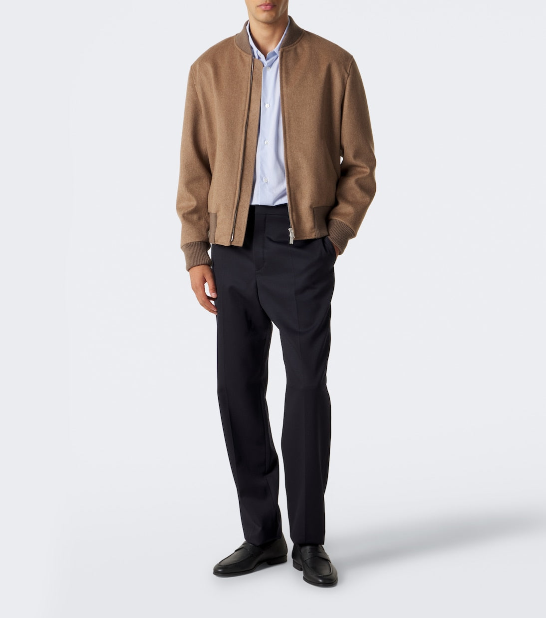 Lardini - Striped cotton poplin shirt