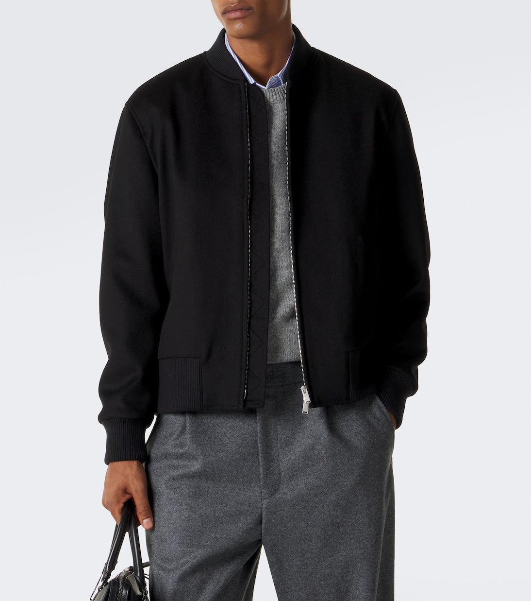 Lardini - Virgin wool bomber jacket