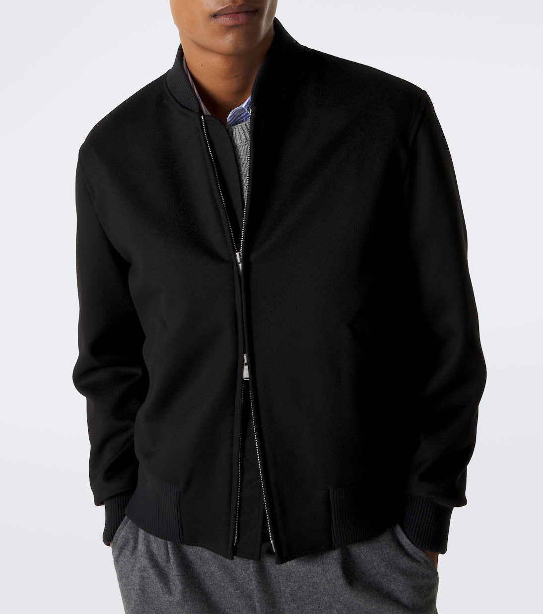Lardini - Virgin wool bomber jacket