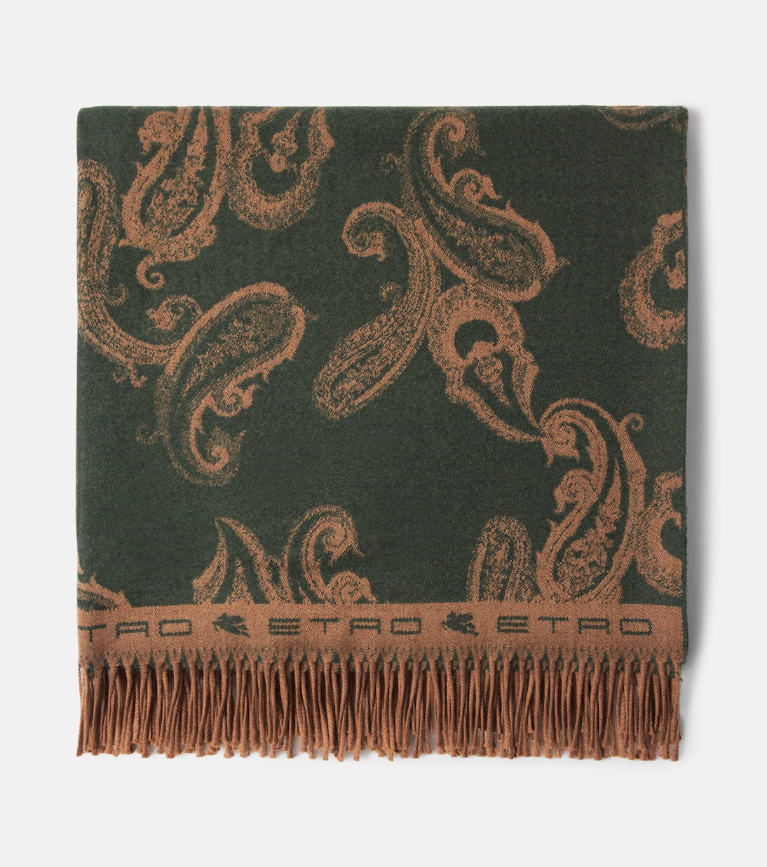 Etro - Azuki fringed paisley wool throw