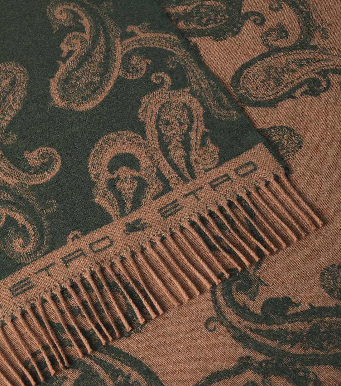 Etro - Azuki fringed paisley wool throw
