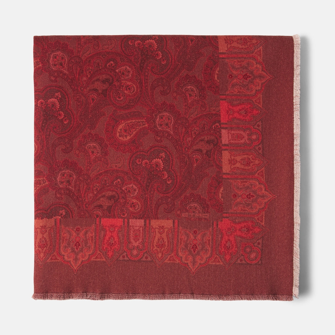 Etro - Paisley printed wool throw