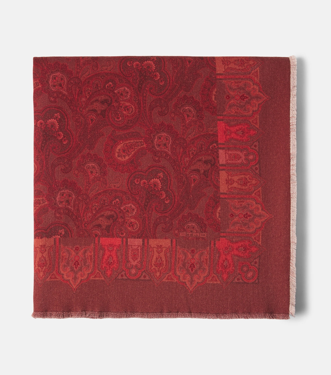 Etro - Paisley printed wool throw