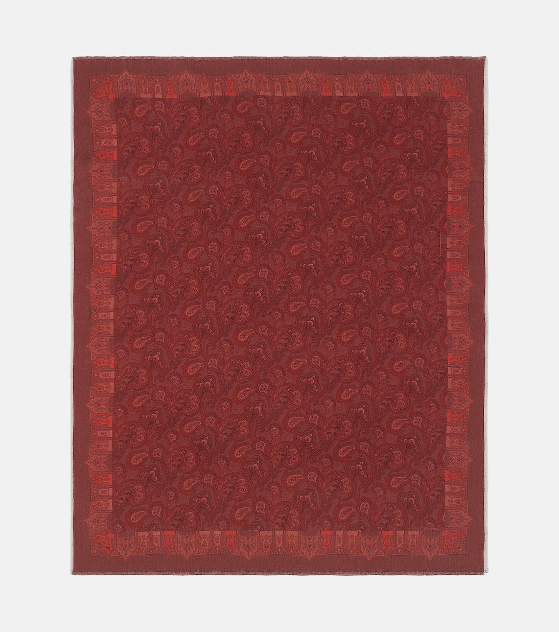 Etro - Paisley printed wool throw