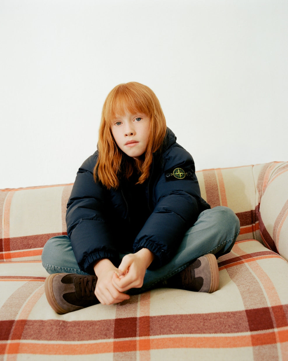 Stone Island Junior - Compass quilted down jacket