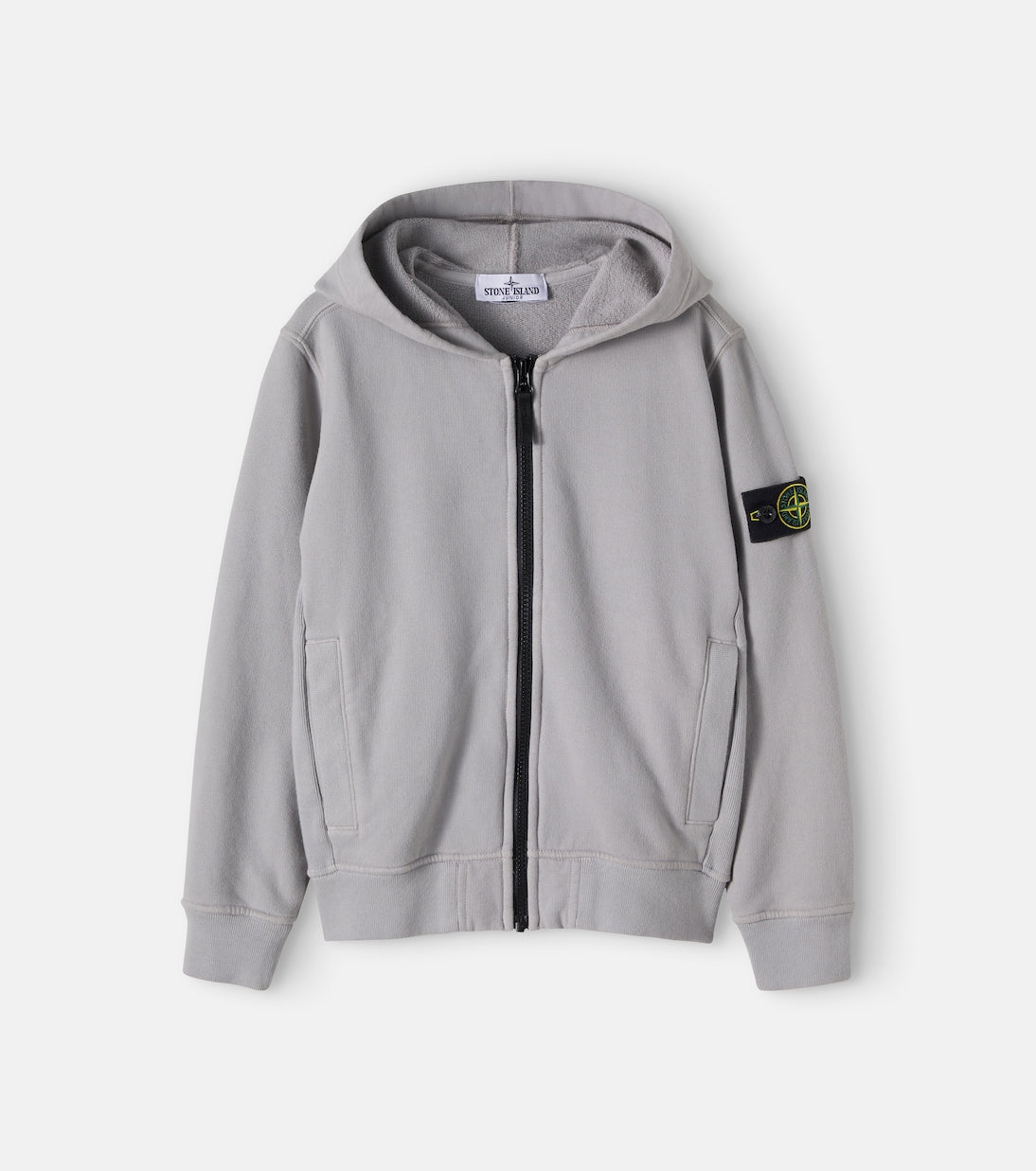 Stone Island Junior - Compass cotton jersey hoodie