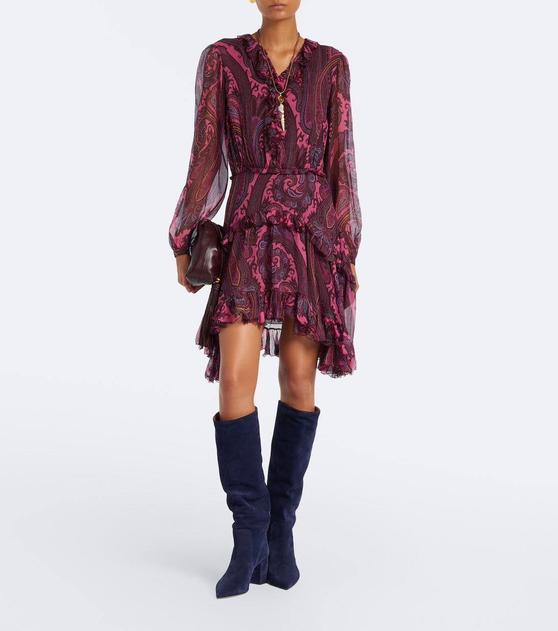 Paris Texas - Anja suede knee-high boots