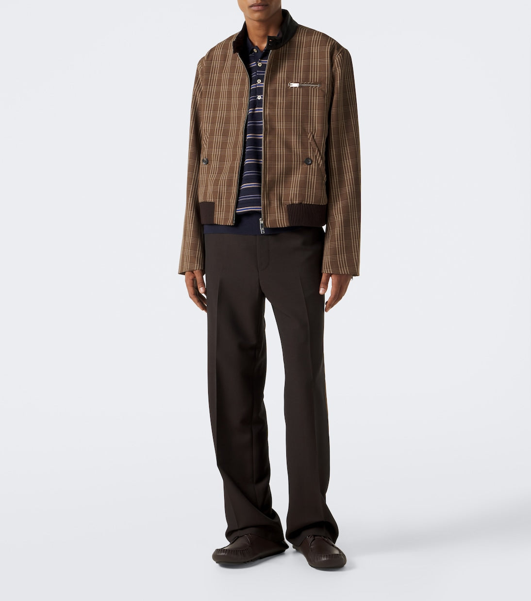 Wales Bonner - Beam striped wool polo sweater