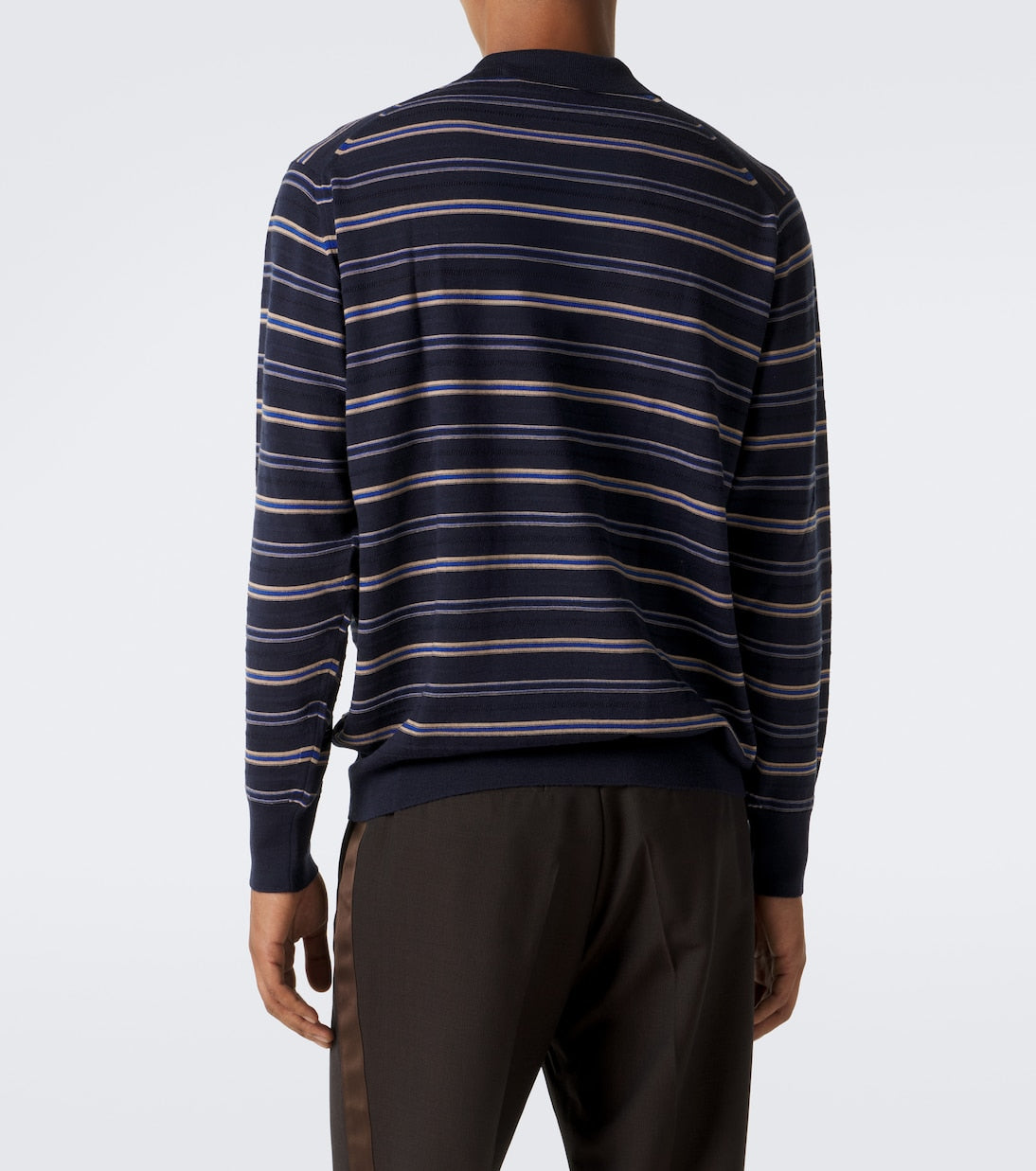 Wales Bonner - Beam striped wool polo sweater