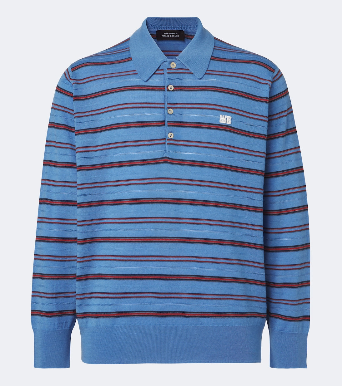 Wales Bonner - Beam striped wool polo sweater