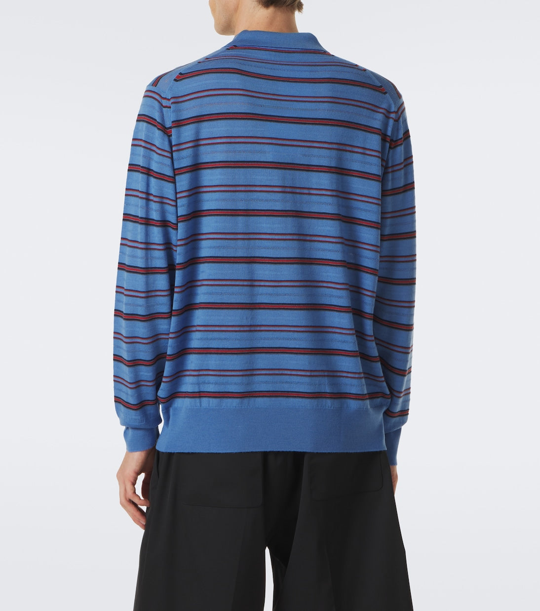 Wales Bonner - Beam striped wool polo sweater