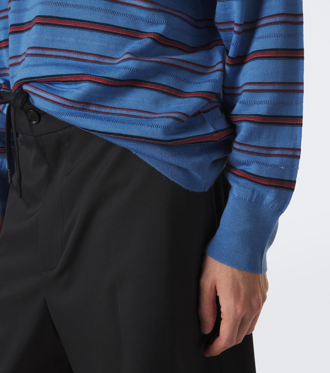 Wales Bonner - Beam striped wool polo sweater