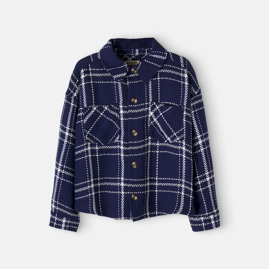 The New Society - Boone checked cotton overshirt