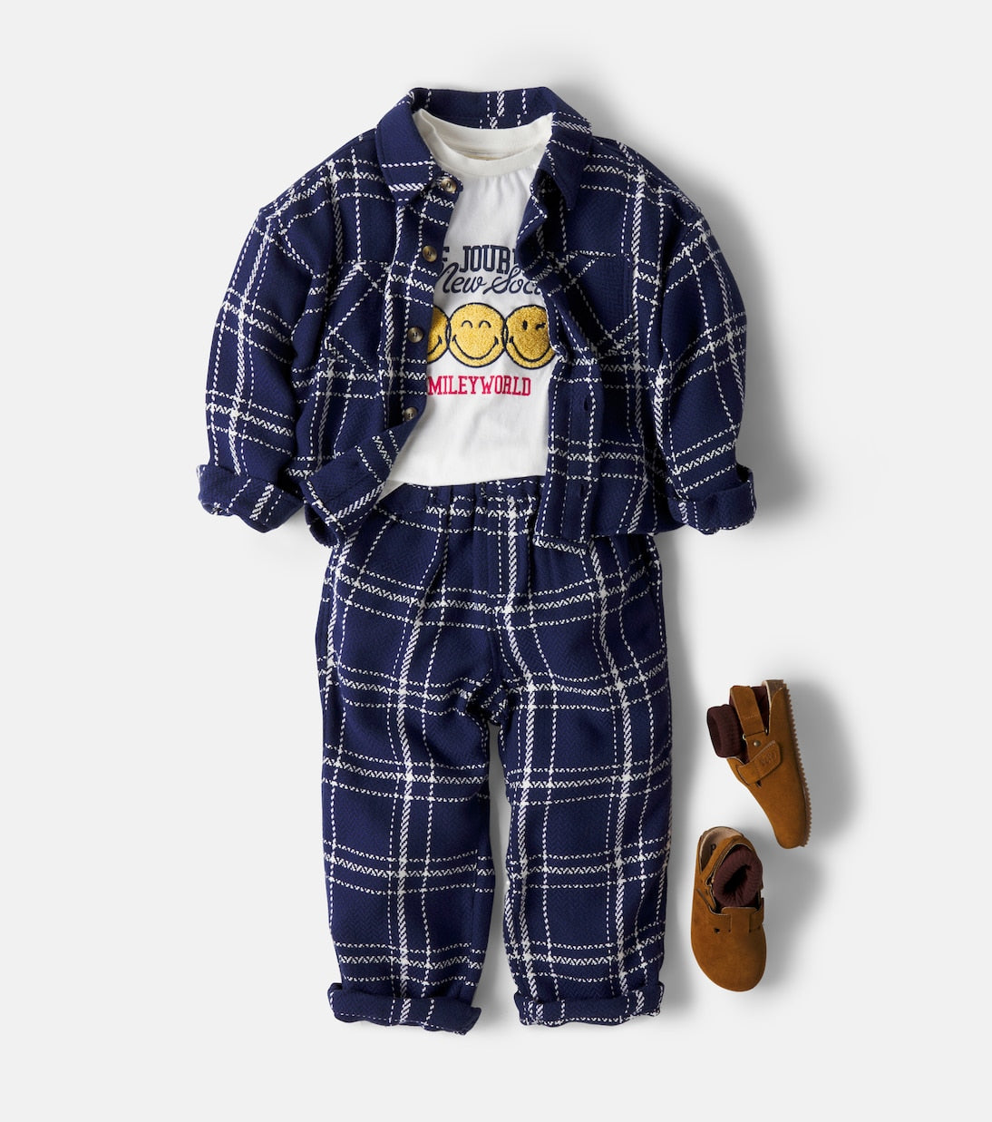The New Society - Boone checked cotton overshirt