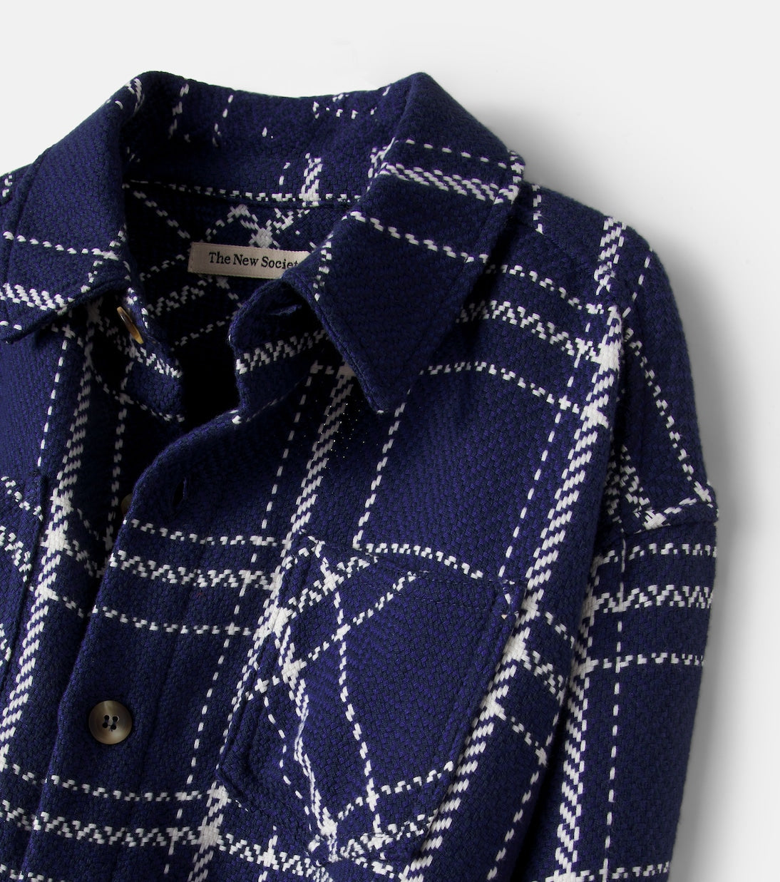 The New Society - Boone checked cotton overshirt