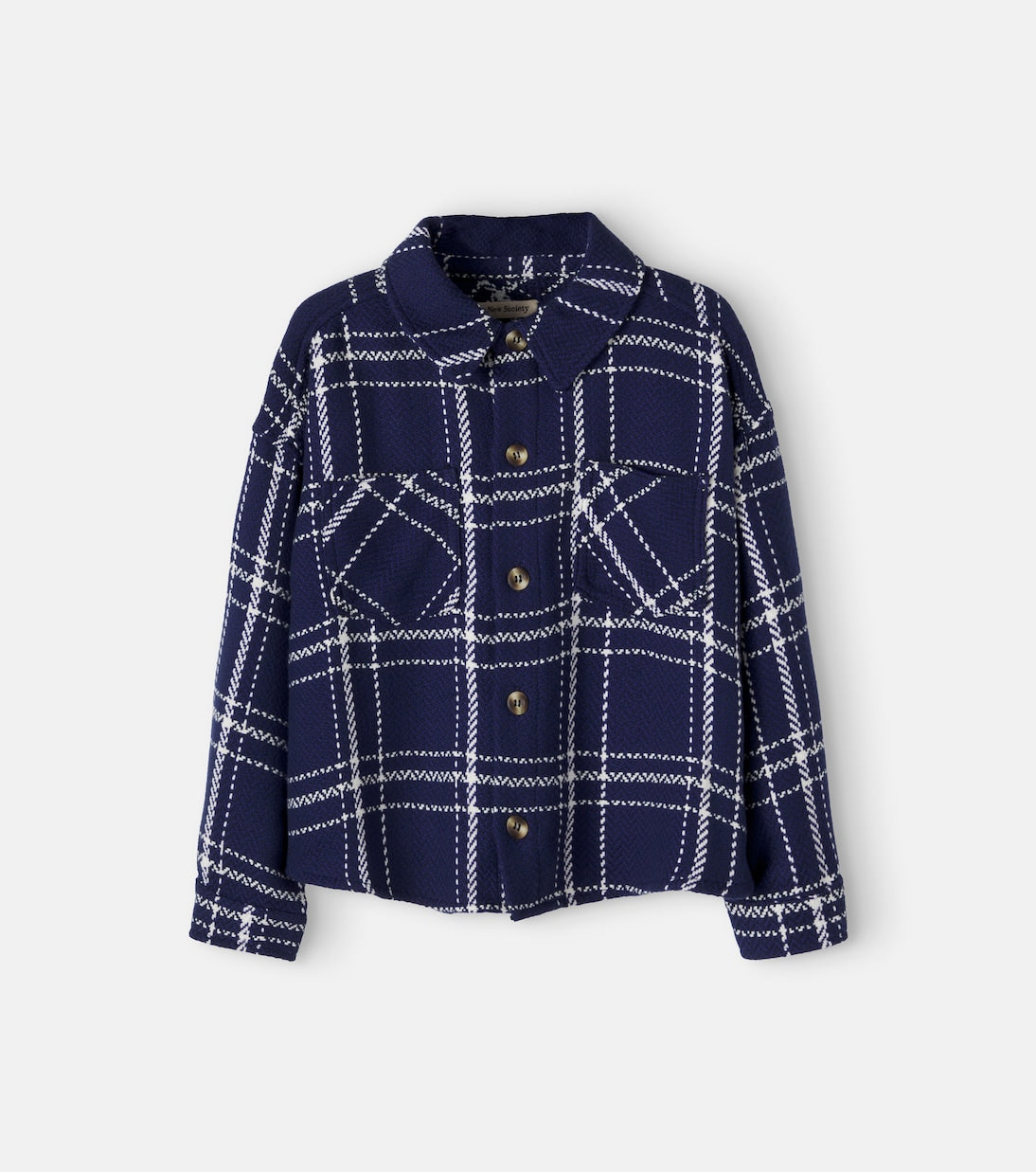 The New Society - Boone checked cotton overshirt