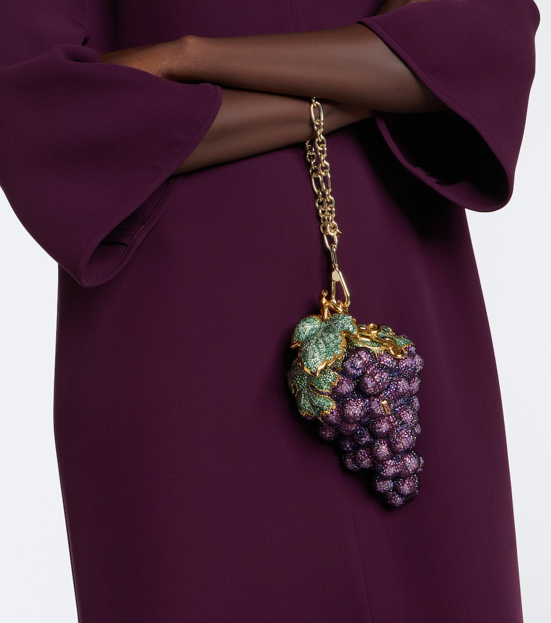 Judith Leiber Couture - Grapes Concord embellished clutch
