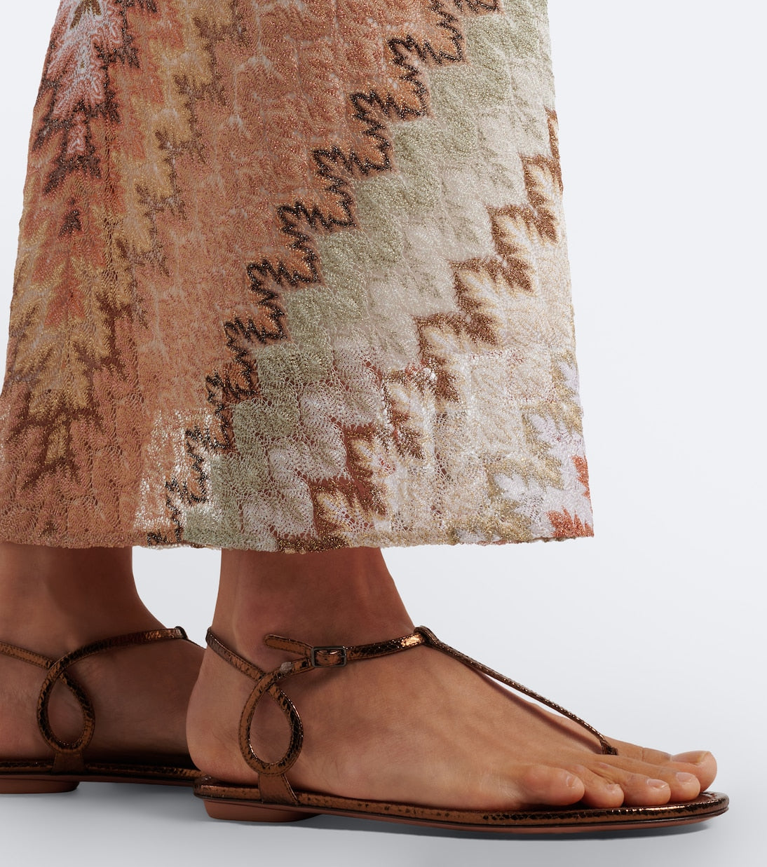 Aquazzura - Almost Bare leather thong sandals