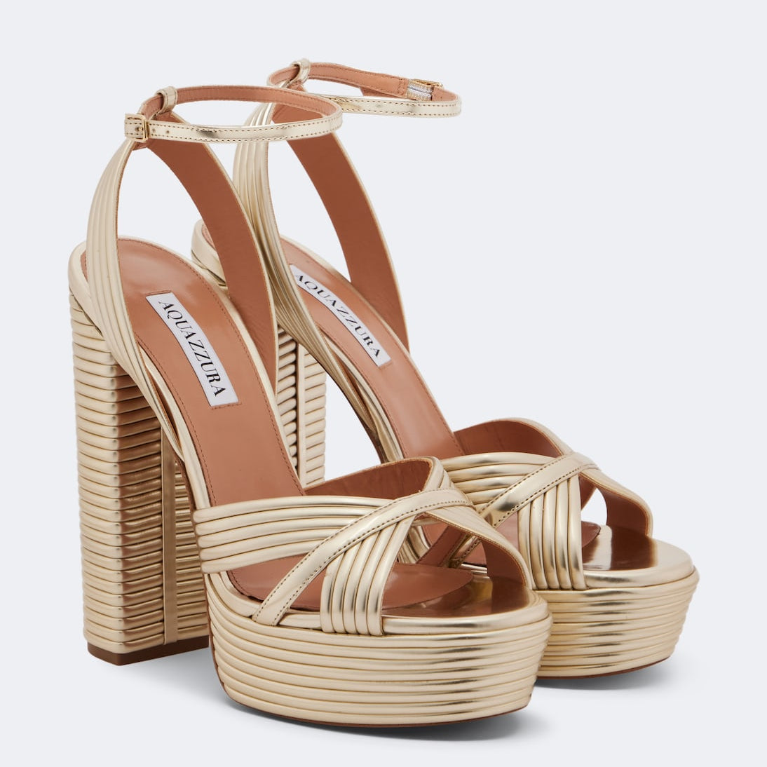 Aquazzura - Sundance leather platform sandals